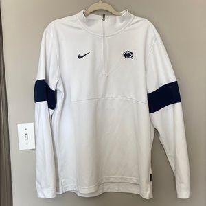 Men’s Penn State White Nike Quarterzip